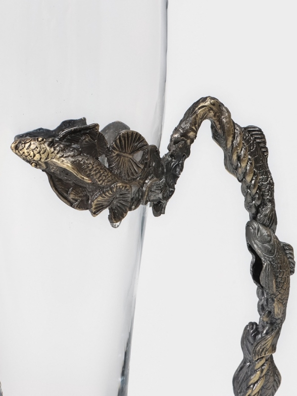 Пивной бокал 500 мл Пивной бокал 500 мл "Рыбы", подарочный, бронза