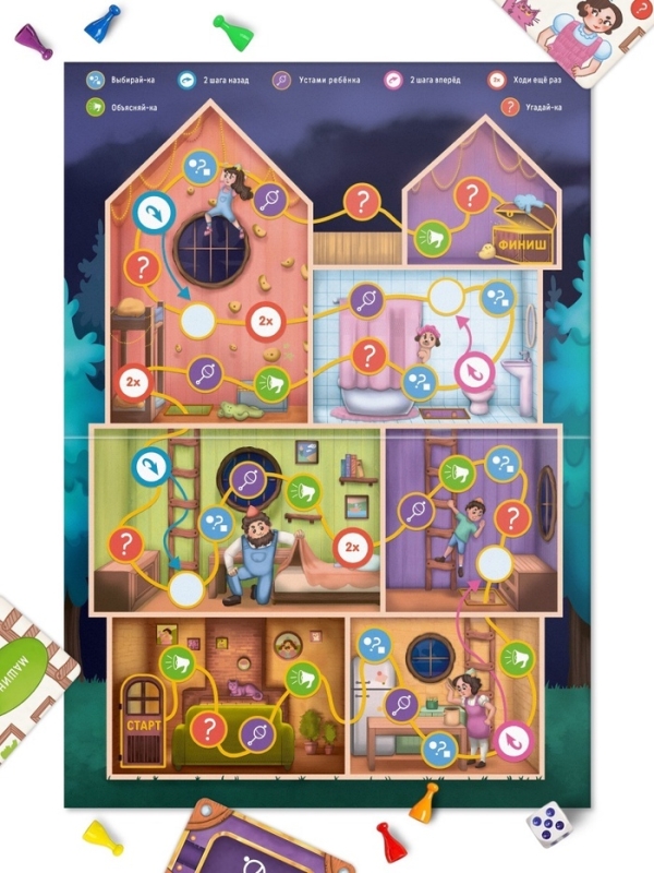 Настольная игра «Большая коммуникативная игра», 120 карт, 7+ Настольная игра «Большая коммуникативная игра», 120 карт, 7+