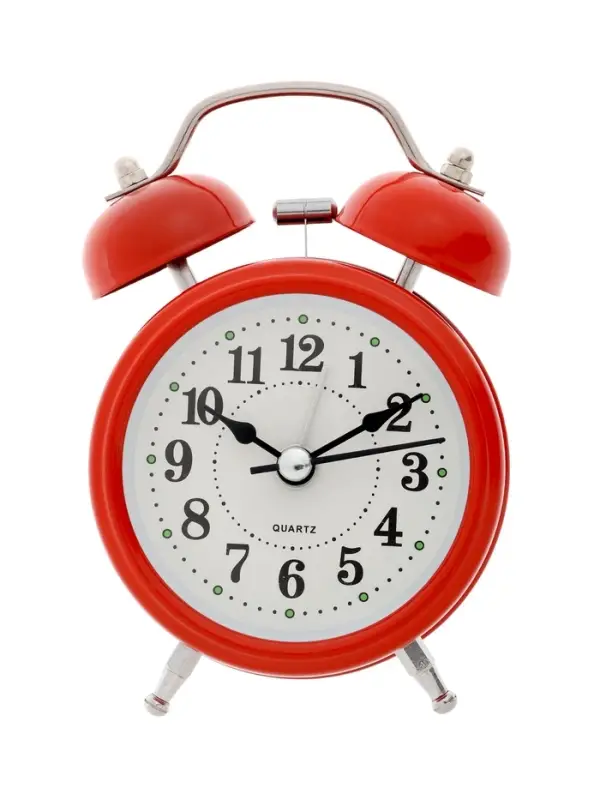 Часы - будильник настольные Часы - будильник настольные "Классика", дискретный ход, 12 х 8.5 см, АА, красные