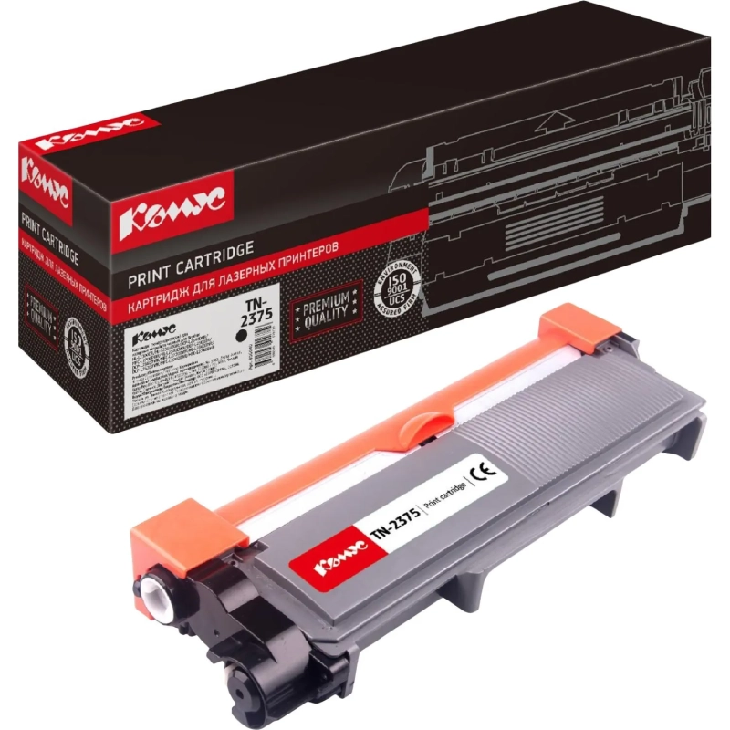 Картридж лазерный Комус TN-2375 чер.пов. емк. для Brother HL-L2300