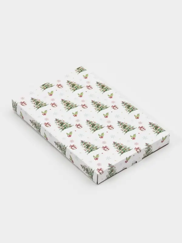 Блюдо прямоугольное "Рождественская ель" 25х15 см