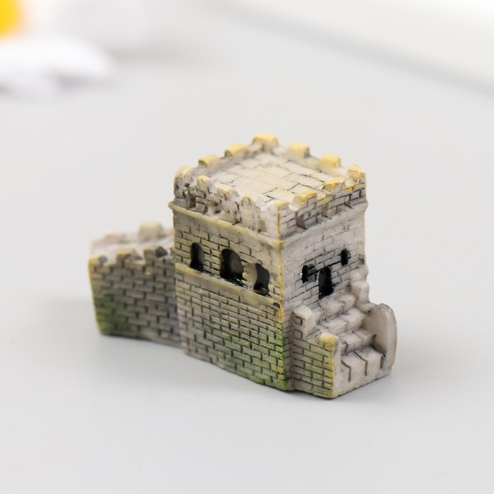 Фигурка для флорариума полистоун  Фигурка для флорариума полистоун "Каменная крепость" 4,5х1,5х2,5 см
