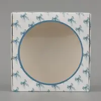 Коробка подарочная самосборная с окном &laquo;Бант&raquo;, 11.5&times;11.5&times;3 см