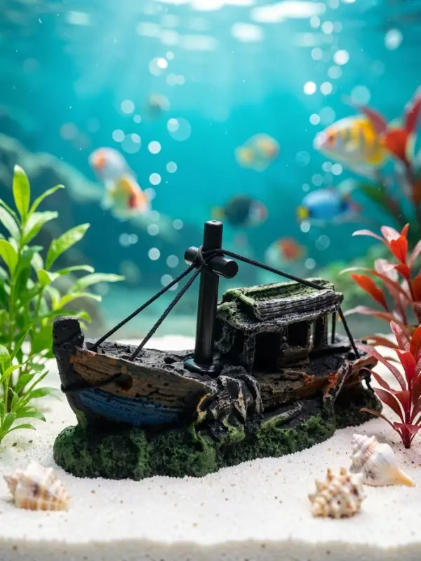 Декор для аквариума &laquo;Корабль с мачтой&raquo;, 12&times;5.5&times;9.5 см