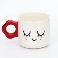 Кружка чайная керамическая &laquo;Смайлик&raquo;, 320 мл, ручная работа