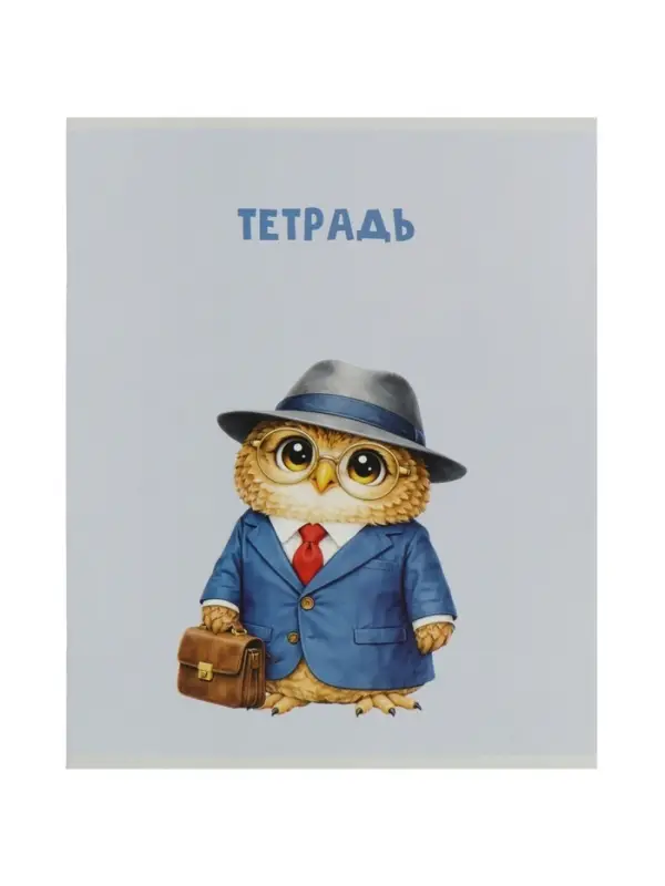 Тетрадь 36 листов в клетку Calligrata &laquo;Совушки&raquo;, блок офсет, 5 В МИКС