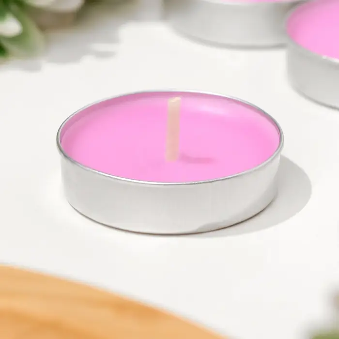 Набор свечей чайных ароматических, 6 шт, роза Набор свечей чайных ароматических, 6 шт, роза