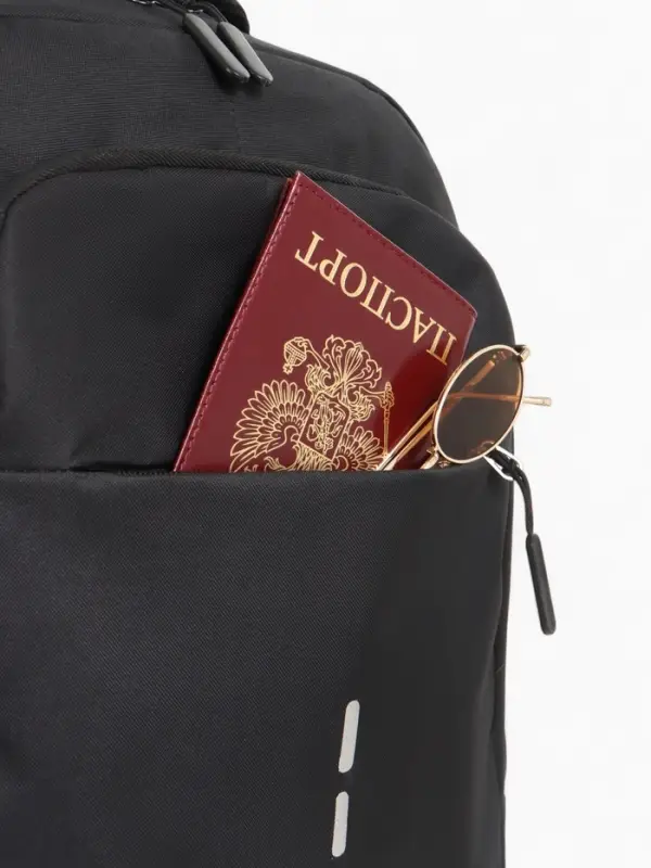 Рюкзак молодёжный из текстиля на молнии, 4 кармана, цвет чёрный/серый Рюкзак молодёжный из текстиля на молнии, 4 кармана, цвет чёрный/серый