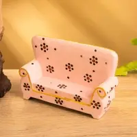 Мебель для кукол &laquo;Диван с цветами&raquo;, 13&times;4&times;9 см, дерево, розовая