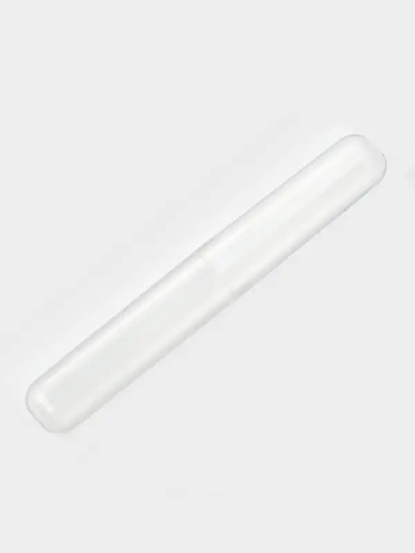 Футляр для зубной щетки, пластик, 19×2.5×2 см, прозрачный