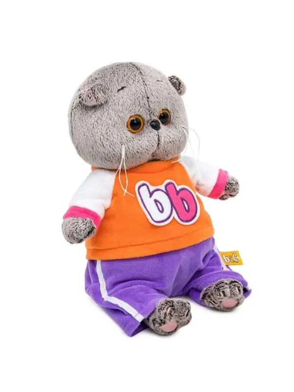 Мягкая игрушка &laquo;Кот Басик BABY&raquo; в костюмчике в стиле спорт-шик, 20 см