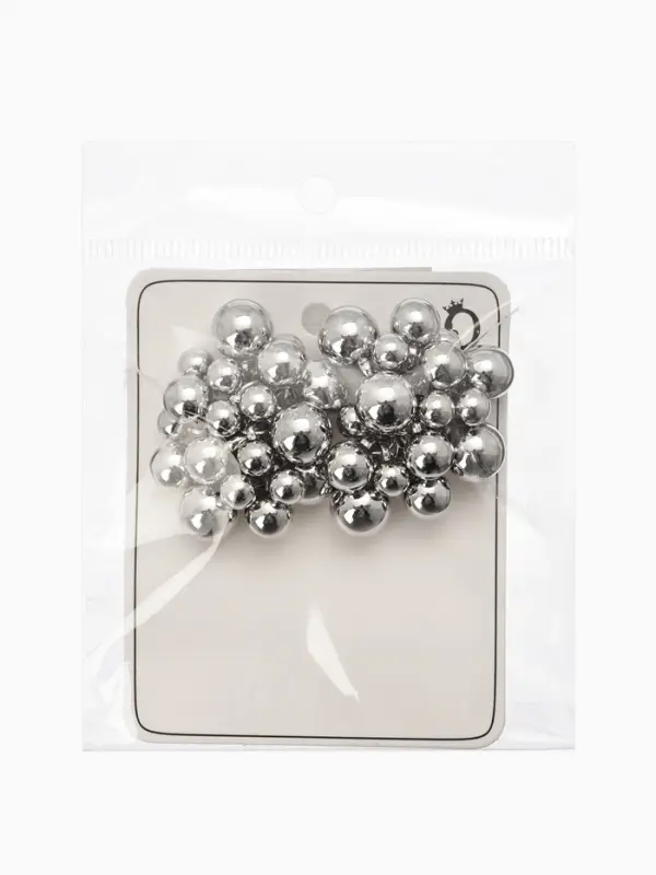 Серьги металл &laquo;Молекула&raquo;, цвет серебро