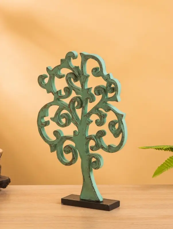 Панно  Панно "Древо" МДФ, 30х20х1 см, бирюзовый