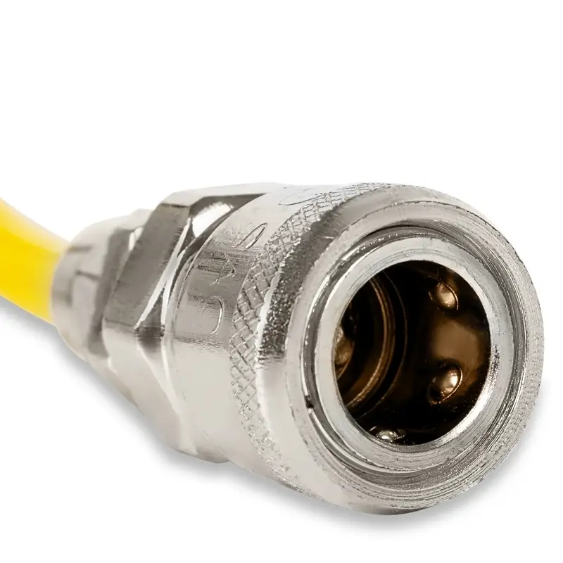 Универсальный шланг-удлинитель с манометром для автомобильных компрессоров HS-01