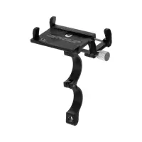 Держатель для телефона на велосипед, алюминиевый, до 185&times;100 мм, чёрный