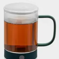 Кружка - мешалка Magistro &laquo;Слот&raquo;, 400 мл, 11.5&times;8&times;12.2 см, стекло, прозрачная