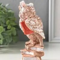Фигурка гипс &laquo;Сова на книгах&raquo; коричневая, 14&times;6&times;6 см