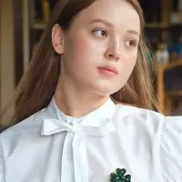 Брошь &laquo;Клевер&raquo;, на удачу, цвет изумрудный в золоте