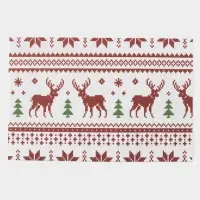 Салфетки сервировочные на стол Доляна &laquo;Новый Год&raquo;, 4 шт., 45&times;30 см, белые