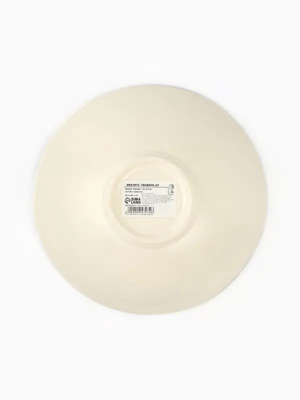 Тарелка глубокая керамическая &laquo;Фьюжен&raquo;, 20&times;5.5 см, 600 мл, Dolce Ceramo