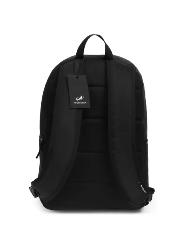 Рюкзак текстильный РОСКОСМОС х ONLYTOP, 42&times;28.5&times;14, с карманами, чёрный