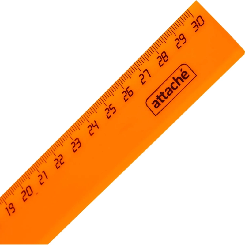 Линейка 30см Attache Economy 2 шт/уп цвет в ассортименте