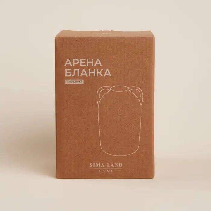 Ваза SL Home &laquo;Арена Бланка&raquo;, 11.5&times;11&times;16.5 см, керамика, белая