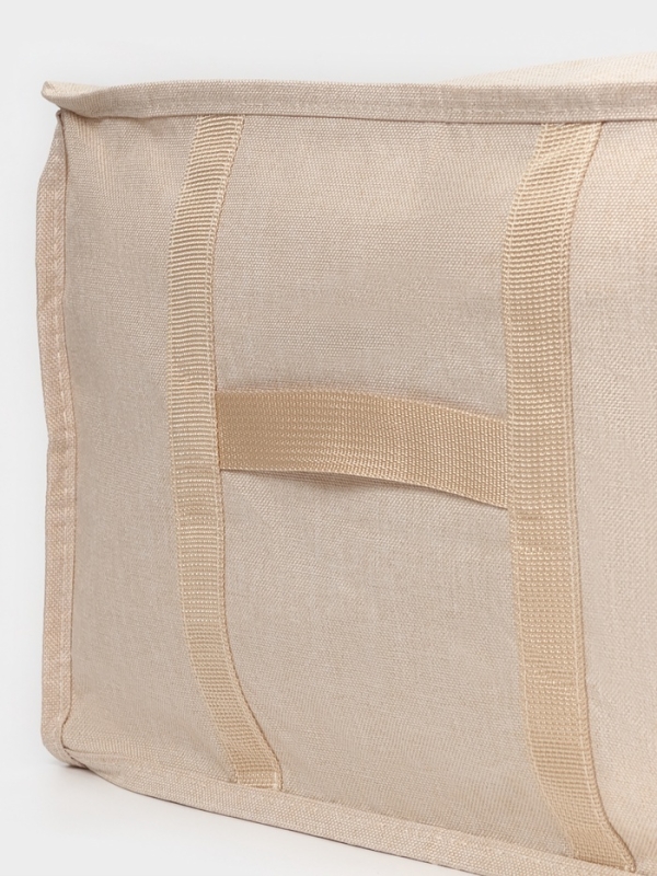 Корф для хранения вещей LaDо́m, размеры 60х40х22 см, цвет бежевый, материал батист