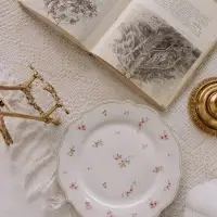 Тарелка WY Spring flowers, d=26.5 см, фарфор, белая