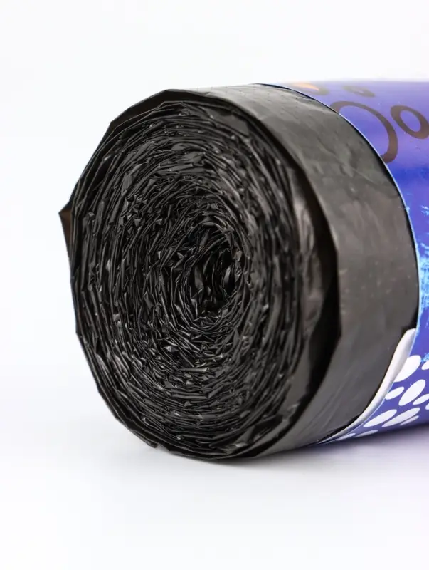 Мешки для мусора 120 л, ПНД, толщина 15 мкм, 10 шт. в рулоне, чёрные