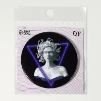 Зеркало карманное &laquo;ГОРГОНА&raquo;, d=7.5 см, рисунок МИКС