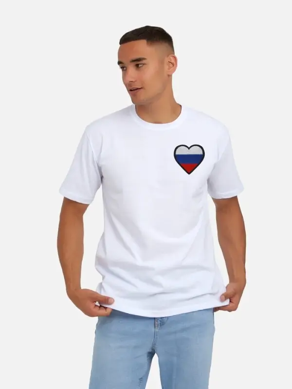 Термоаппликация &laquo;Сердце&raquo;, 7.5&times;7.5 см, триколор