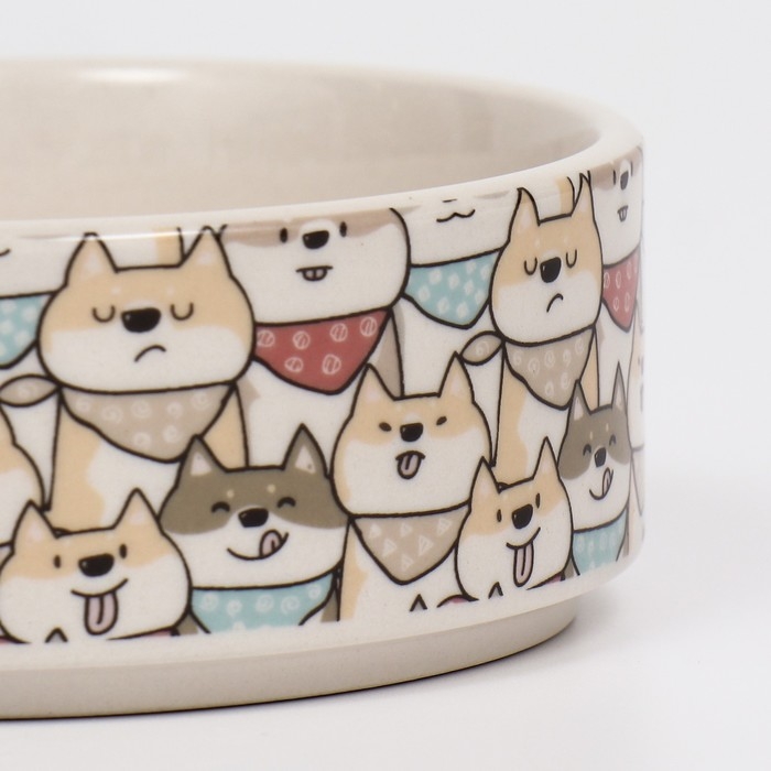 Миска керамическая  Миска керамическая "Хаски" 200мл, 10,5 х 4 см