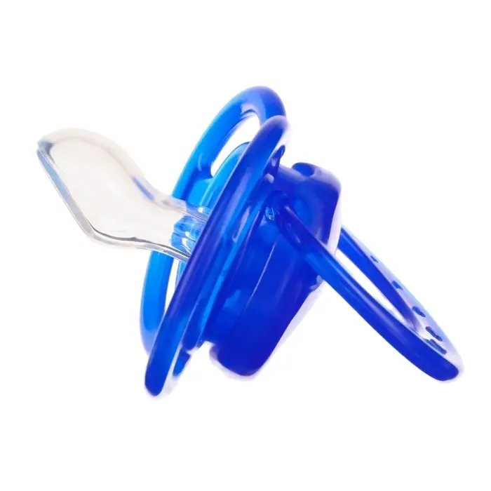 Соска- пустышка ортодонтическая M&B &laquo;Мишка&raquo; с колпачком, от 6 мес., голубой