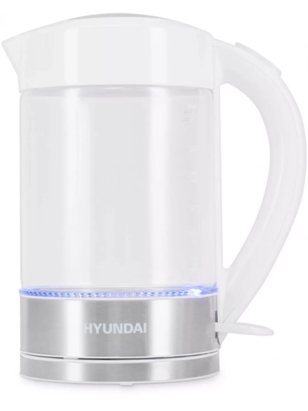Чайник HYK-G9990 1,5л 2000Вт белый (стекло)