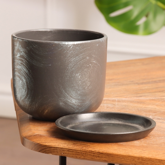 Горшок цветочный Орион гафит 0.8 л Горшок цветочный Орион гафит 0.8 л