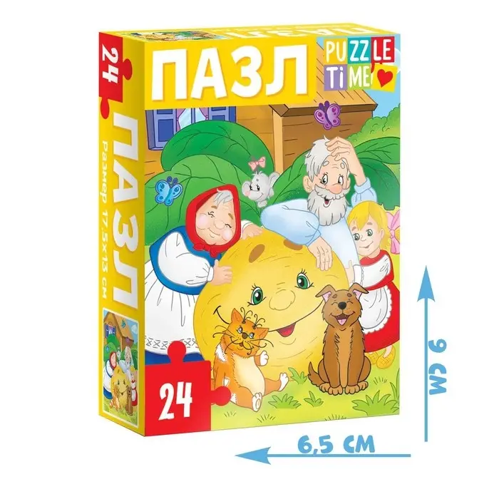 Пазлы детские сказки «Репка», 24 элемента