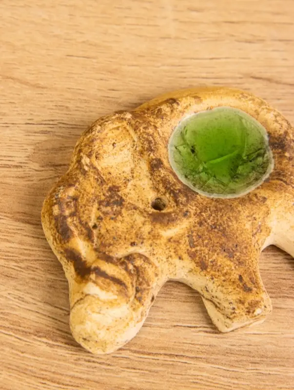 Подставка под благовония  Подставка под благовония "Слон" керамика, цв. бежевый, 7,5х6х1 см