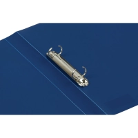 Папка на 2-х кольцах пласт. 16/25мм А4 синяя