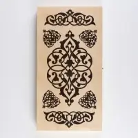 Настольная игра нарды с шашками TAKE IT EASY &laquo;Узор&raquo;, деревянные большие, 40&times;40 см