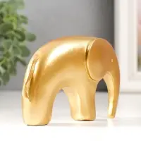 Фигурка полистоун &laquo;Золотой слоник&raquo;, 3.5&times;13&times;7.5 см