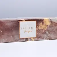 Коробка для макарун, кондитерская упаковка «Present», 18 х 5.5 х 5.5 см