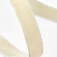 Лента бархатная, 10 мм, 18&plusmn;1 м, молочная №08