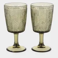 Набор бокалов "Флорин" 2 шт 300 мл, зеленый Набор бокалов "Флорин" 2 шт 300 мл, зеленый