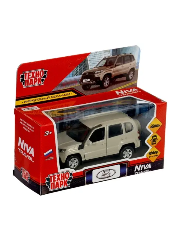 Машина металлическая «Lada Niva Travel»,12 см, бежевая NIVATRAVEL-12-BG