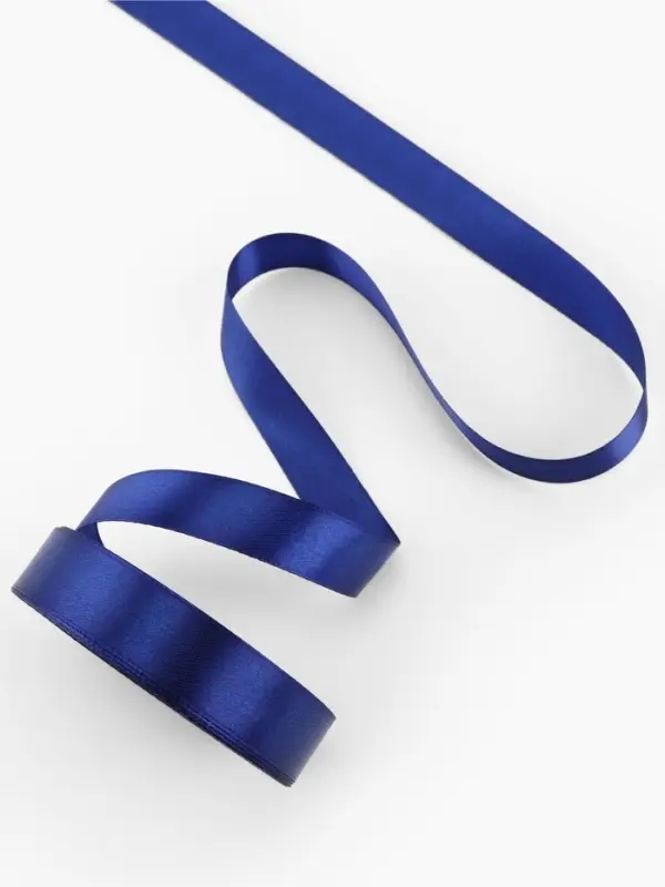 Лента атласная, 20 мм, 23±1 м, синяя №120 Лента атласная, 20 мм, 23±1 м, синяя №120