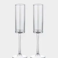 Набор бокалов для шампанского Just for you, 180 мл, 2 шт., 7×24 см, стекло, прозрачный Набор бокалов для шампанского Just for you, 180 мл, 2 шт., 7×24 см, стекло, прозрачный