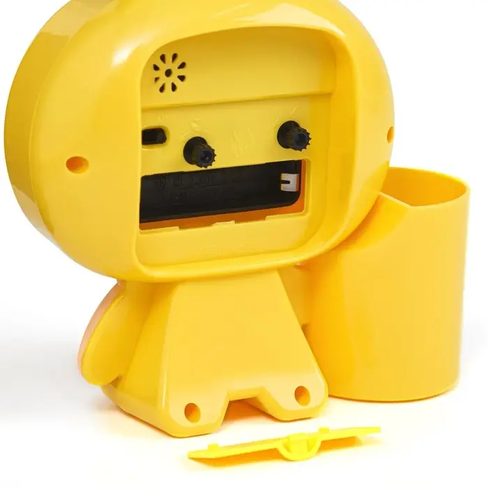 Будильник &laquo;Пчела&raquo;, с карандашницей, дискретный ход, d=9 см, 14.5&times;14 см, от батарейки АА, жёлтый