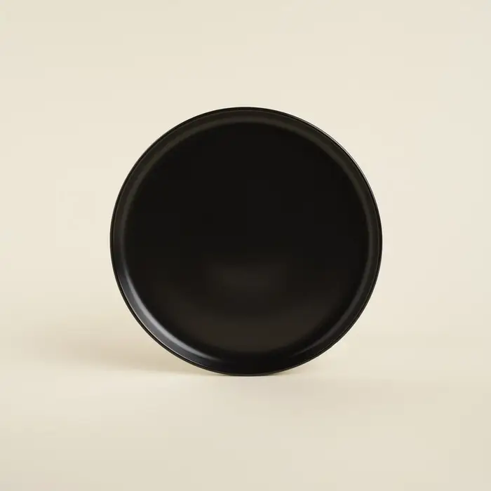 Тарелки SL Home &laquo;Дарк&raquo;, d=20.3 см, набор 2 шт., фарфор, чёрные