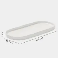 Блюдо сервировочные Magistro White Snow, 34.5&times;15.5&times;2 см, фарфор, белое